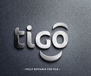 Tigo PSD Fully Editable Text Effect. Layer Style PSD Mockup Template