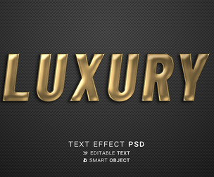 Luxury PSD Fully Editable Text Effect. Layer Style PSD Mockup Template