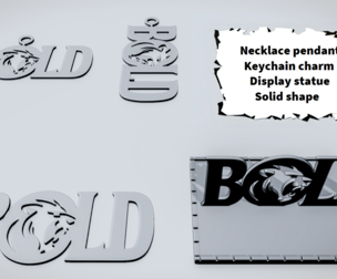 BOLD Lion Word Sign