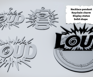 LOUD Burst Word Sign