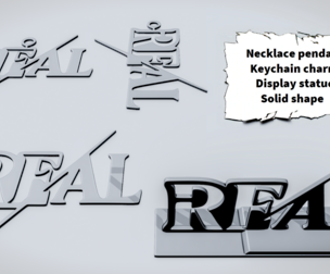 REAL Slash Word Sign