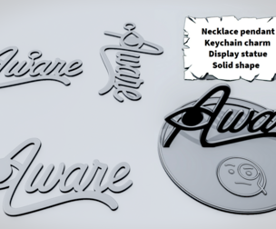 AWARE Eye Script Sign