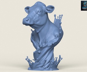 Milk Splash Cow Bust