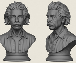 Albert Einstein Bust