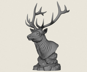 Wild Elk Statue