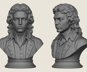 Sir Isaac Newton Bust