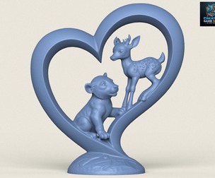 Heart Love Decorative Statue