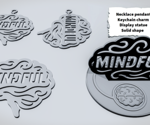 MINDFUL Brain Word Sign