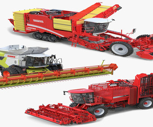 Farming Harvester Vehicles Collection