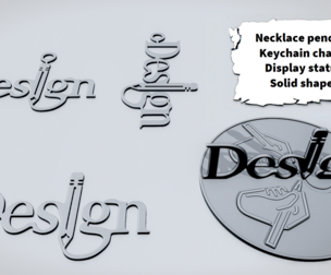 DESIGN Pencil Word Sign