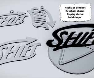 SHIFT Arrow Script Sign