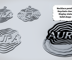 AURA Ripple Word Sign