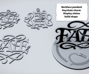 FATE Ornamental Script Sign
