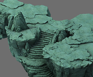 Field - terrain stone ladder