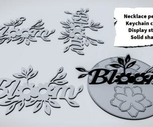 BLOOM Floral Script Sign