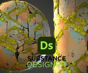 Stylized Sci-Fi Wall
