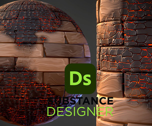 Stylized Burnt Wood Planks