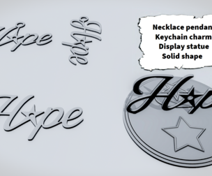 HOPE Star Script Sign