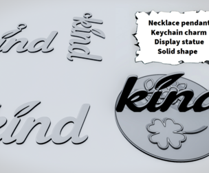KIND Clover Script Sign