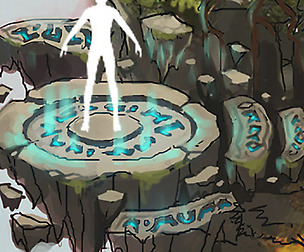 Field - stone altar