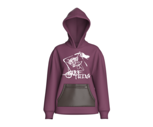 Girls Printed Drop Shoulder Kangaroo Pocket Hoodie | Marvelous / Clo3d / obj / fbx