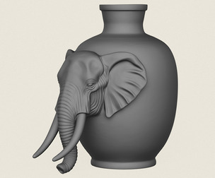 Traditional Elephant Head Jug