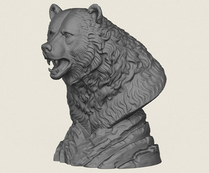 Wild Bear Bust