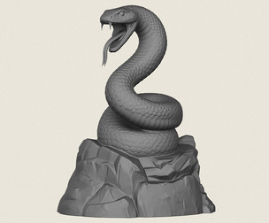 Python Snake Sculpture
