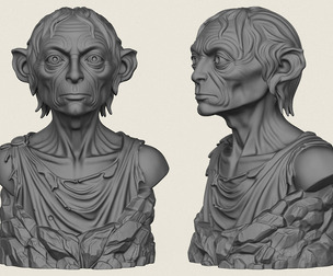 Gollum Bust