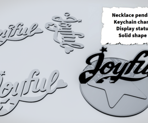 JOYFUL Star Script Sign