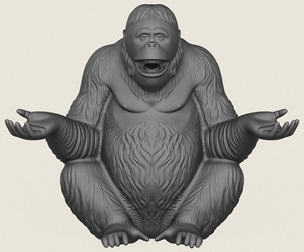 Joyful Orangutan Monkey