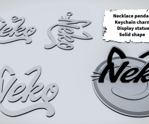 NEKO Cat Script Sign