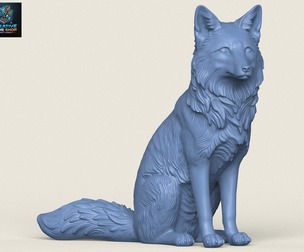 Wild Fox Sitting