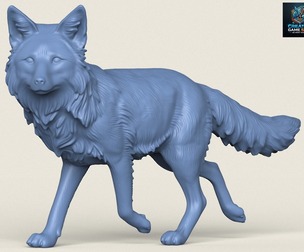 Wild Fox Walking
