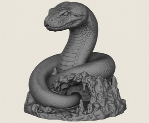 Anaconda Snake Cave Bust