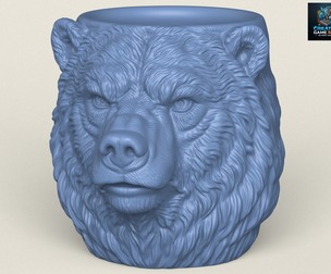 Wild Bear Head Mug