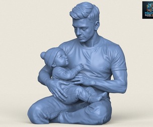 Father Son Statue