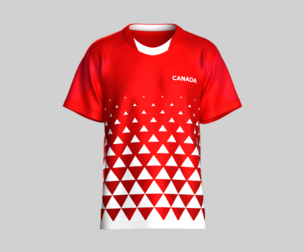 Canada Modern Triangle Pattern Athletic Jersey Player-10 | Marvelous / Clo3d / obj / fbx