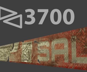 sci-fi worn banner. wind simulation. texture layers included