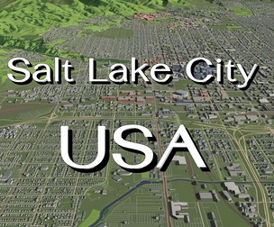 Salt Lake City Utah USA - City and urban