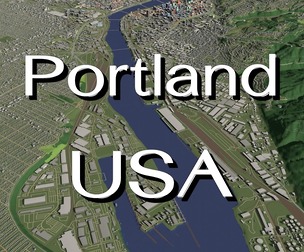 Portland Oregon USA - City and urban