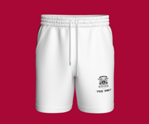 Men Printed White Shorts With Dual-Ton Striped | Marvelous / Clo3d / obj / fbx