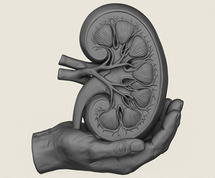 Decorative Kidney Sculpture