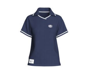 Girls Contrast Trim V-Neck Polo-Shirt | Marvelous / Clo3d / obj / fbx