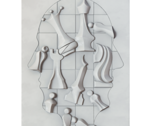 Abstract Chess Wall Art – CNC Relief Panel