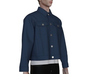 Style3D Men Denim Jacket