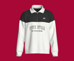 Men Quarter-Zip Colorblock Polo Sweatshirt | Marvelous / Clo3d / obj / fbx
