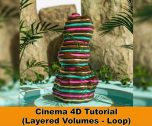 Animated Layered Volumes Loop in Cinema 4D