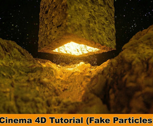 Create a Floating Rock Scene with Fake Particles in Cinema 4D