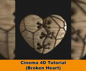 Create a Realistic Broken Wooden Heart in Cinema 4D